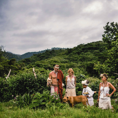 Sangoma Chris Ntombemhlophe Reid (L), 50, teaches his thwasas and his spiritual daughter about traditional medicines on Dec. 3, 2014 in Mdakane, Lusikisiki District, South Africa. Corinna Kern—Getty Images Reportage